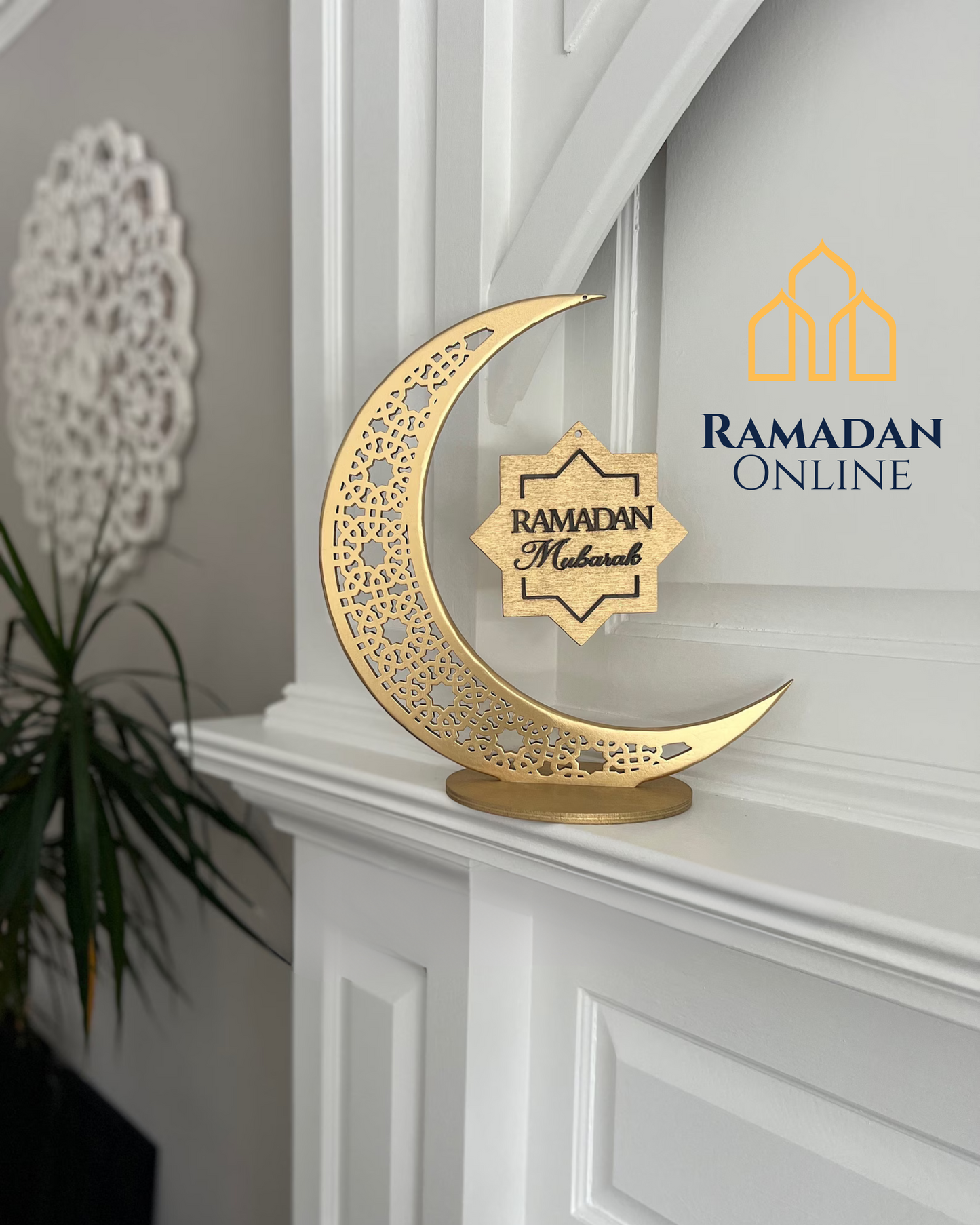 Crescent Moon Ramadan Eid Moon Decor