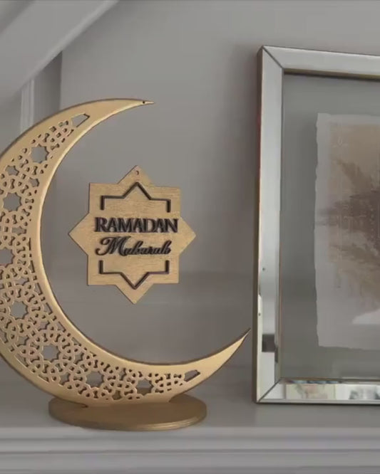 Crescent Moon Ramadan Eid Moon Decor